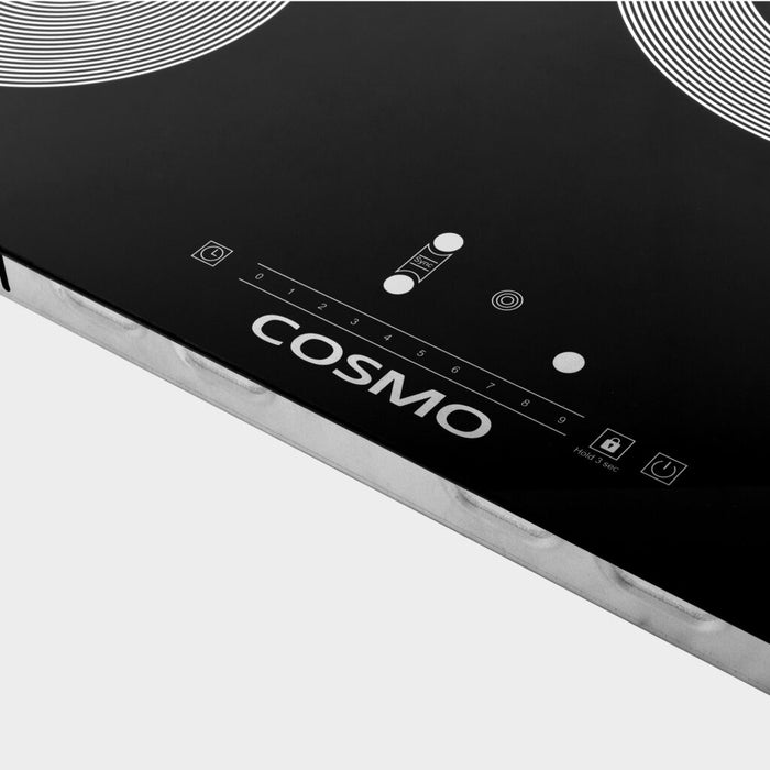 Cosmo 36 Inch Electric Ceramic Glass Cooktop with 5 Burners, Triple Zone Element, Sync Burners, Hot Surface Indicator Light and Touch Controls - COS-365TBECC Controls