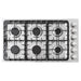 Cosmo 36 Inch Gas Stainless Steel Cooktop with 6 Italian Made Burners - COS-DIC366 Front