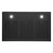 Cosmo 36 Inch Haven Collection 500 CFM Ducted Under Cabinet Matte Black Range Hood with Touch Controls and LED Lights - COS-KS6U36-BK Bottom