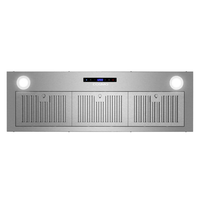 Cosmo 36 Inch Lumin Collection 380 CFM Ducted Insert Stainless Steel Range Hood with Touch Controls and LED Lights - COS-36IRHS Filter