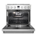 Cosmo 36 Inch Lumin Collection 6.0 Cu. Ft. Gas Stainless Steel Range with 6 Sealed Burners and Convection Oven - COS-GRC366KB Open