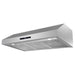 Cosmo 36 Inch Under Cabinet Stainless Steel Range Hood with Digital Touch Controls, 3-Speed Fan, LED Lights and Permanent Filters - UMC36 Side