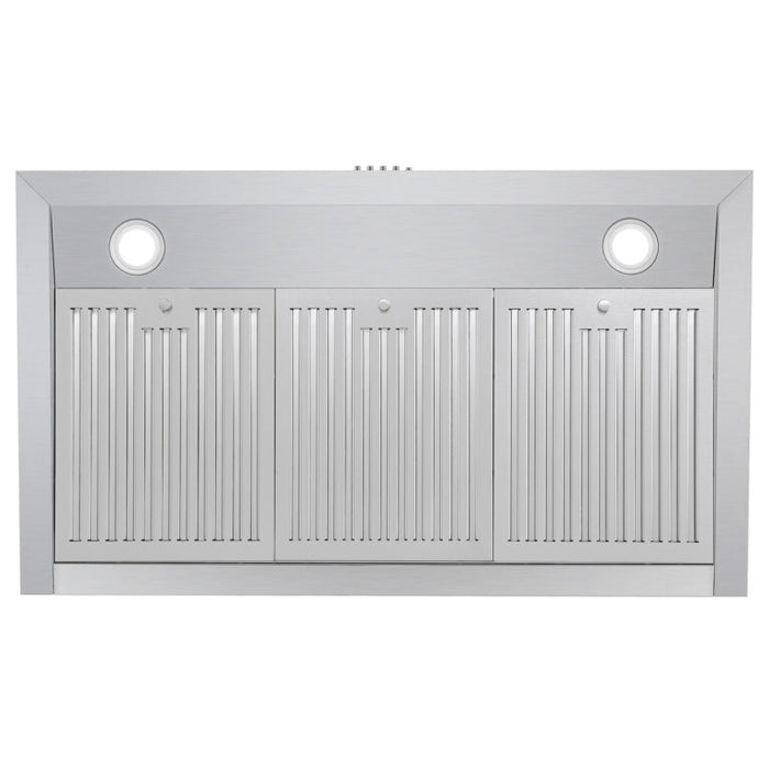 Cosmo 36 Inch Under Cabinet Stainless Steel Range Hood with Push Button Controls, 3-Speed Fan, LED Lights and Permanent Filters - UC36 Filter