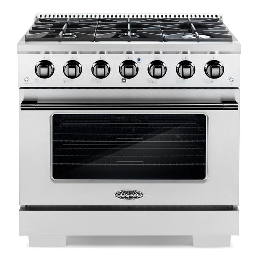 Cosmo Brushed Black Handle and Knob Set for GRP366 Attached