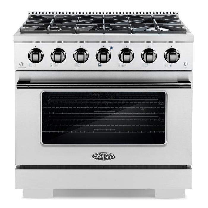 Cosmo Brushed Black Handle and Knob Set for GRP366 Attached