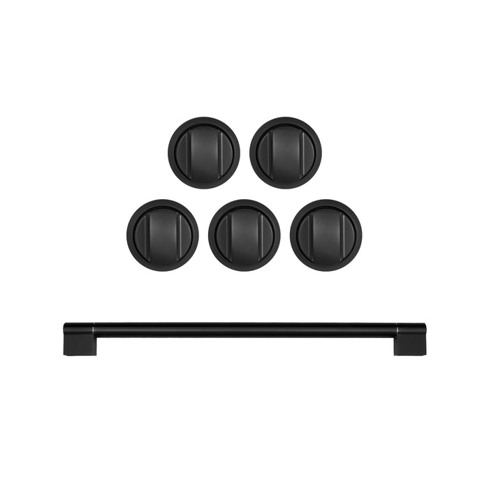 Cosmo Brushed Black Handle and Knob Set for GRP304 Knobs