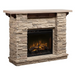 Dimplex 61 Inch Featherston Mantel Package Electric Fireplace Left