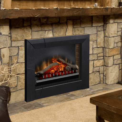 Dimplex 23 Inch Log Set Deluxe Electric Fireplace Insert Attached