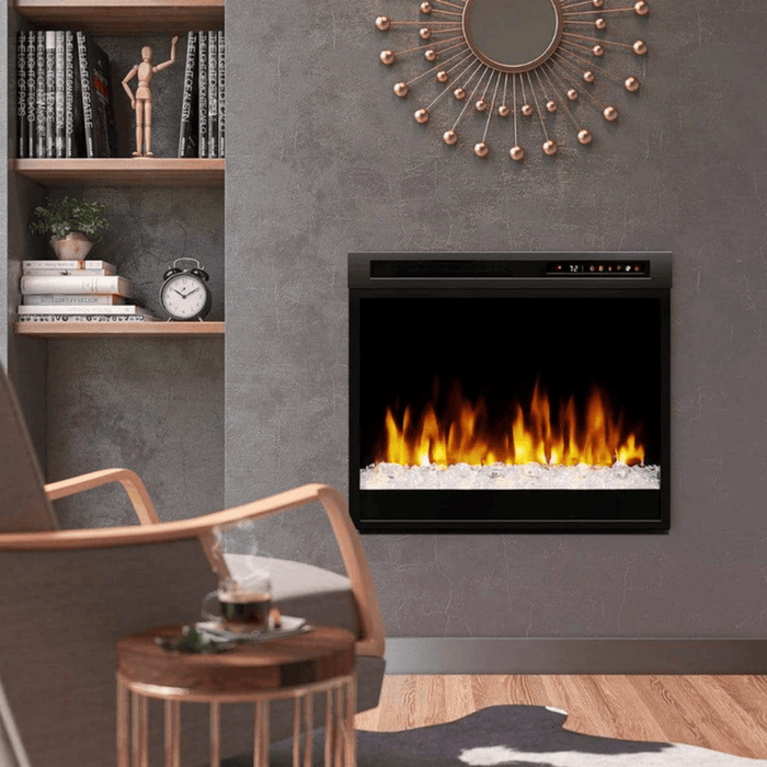 Dimplex 28 Inch Multi-Fire XHD Plug-In Electric Fireplace Firebox Attached