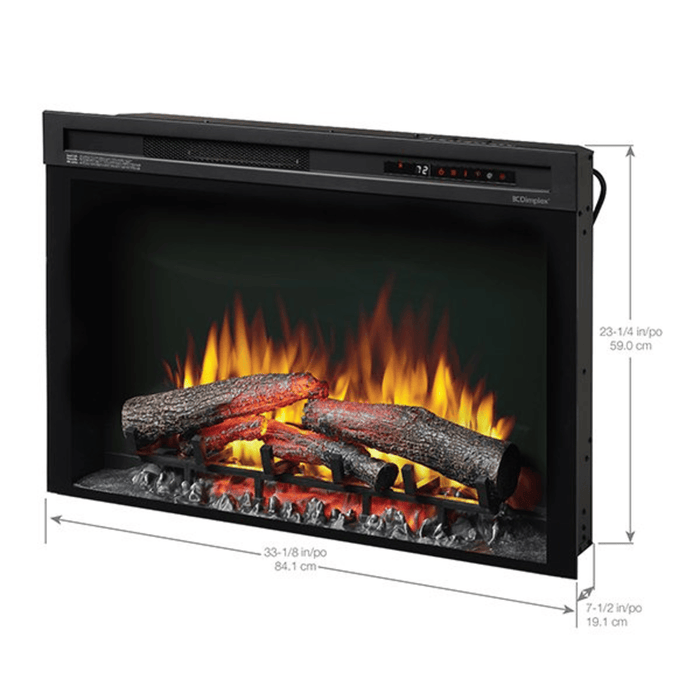 Dimplex 33 Inch Multi-Fire XHD Plug-in Electric Firebox Dimensions