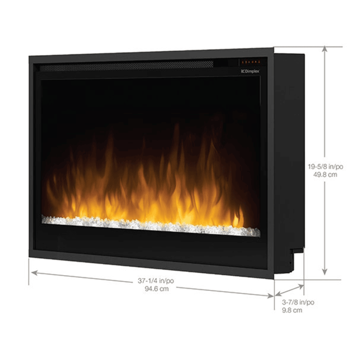 Dimplex 36 Inch Multi-Fire Slim Linear Electric Fireplace Insert Dimensions