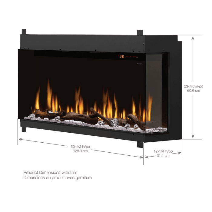 Dimplex 50 Inch Ignite Bold Built-In Linear Electric Fireplace Dimensions