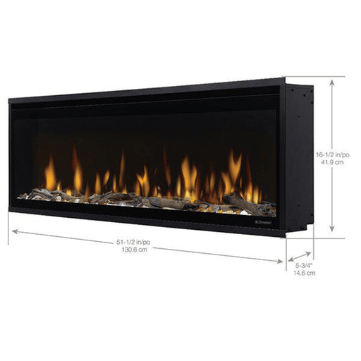 Dimplex Ignite Evolve 50 Inch Built-In Linear Electric Fireplace Dimensions