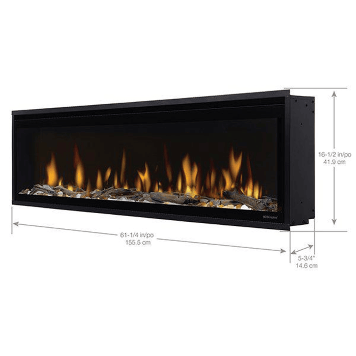 Dimplex Ignite Evolve 60 Inch Built-In Linear Electric Fireplace Dimensions