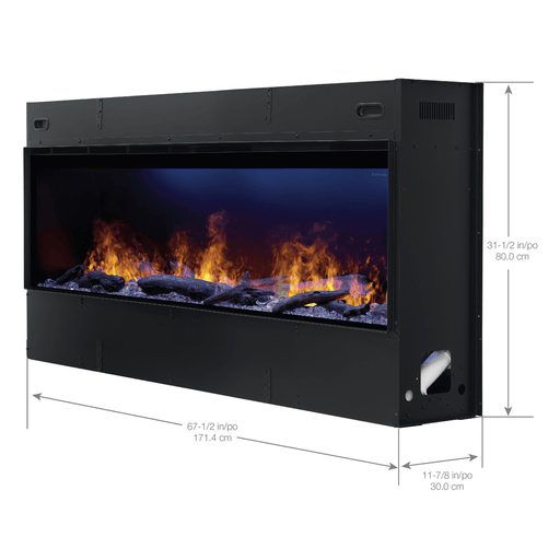 Dimplex Opti-Myst 66 Inch Linear Electric Fireplace Dimensions