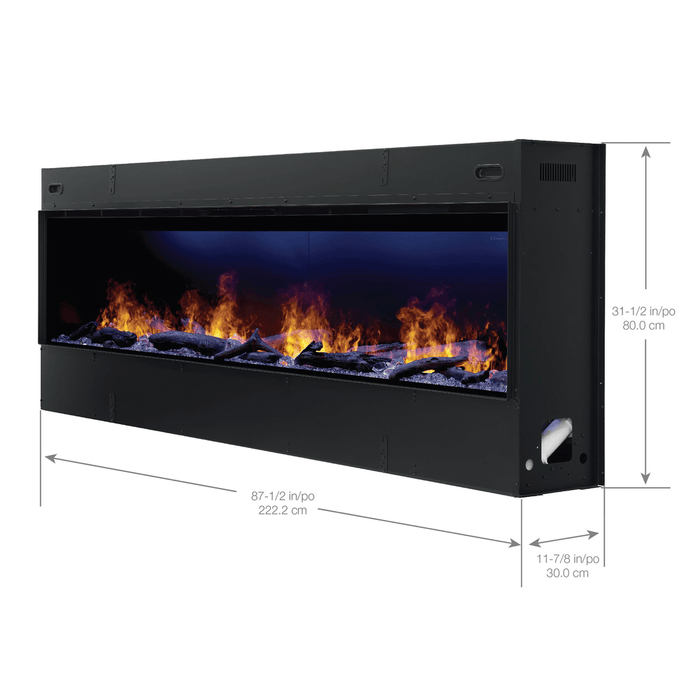 Dimplex Opti-Myst 86 Inch Linear Electric Fireplace Dimensions