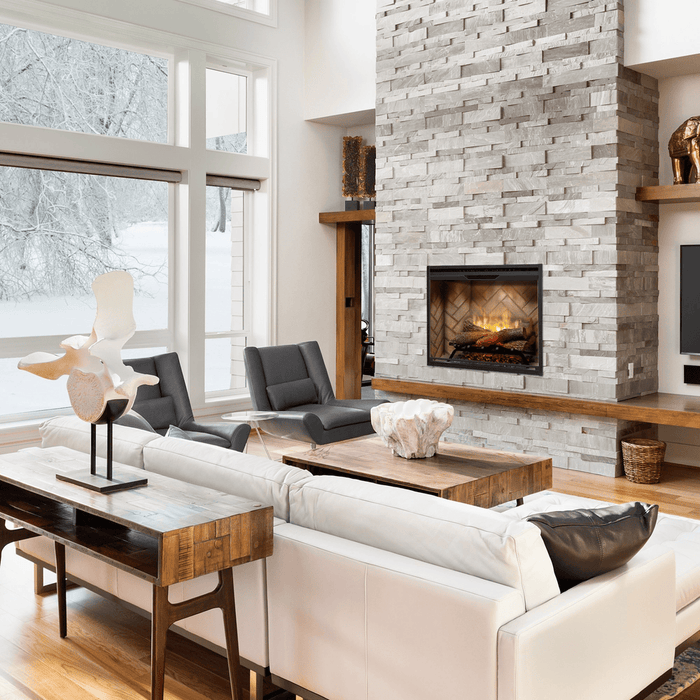 Dimplex Revillusion 30 Inch Herringbone Brick Built-In Electric Firebox with Glass Panel and Plug Kit Atached