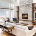 Dimplex Revillusion 30 Inch Herringbone Brick Built-In Electric Firebox with Glass Panel and Plug Kit Atached