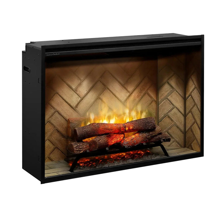 Dimplex Revillusion 42 Inch Weathered Concrete Built-In Electric Firebox Right