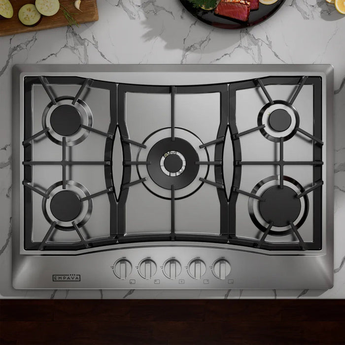 Empava EMPV-30GC21-GX 30 Inch Built-In Gas Stove Cooktop