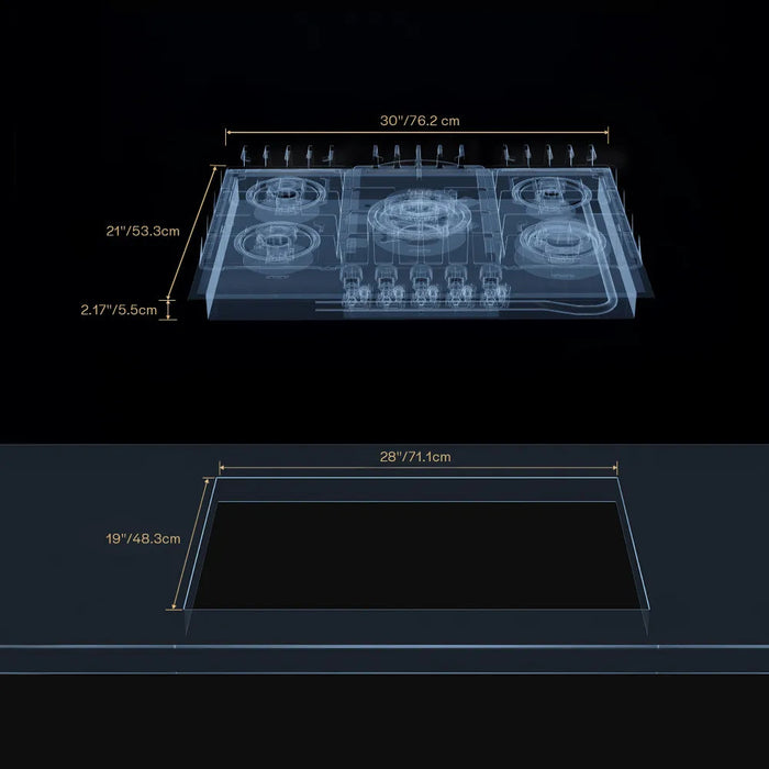 Empava EMPV-30GC26-GX 30 Inch Built-In Gas Cooktop