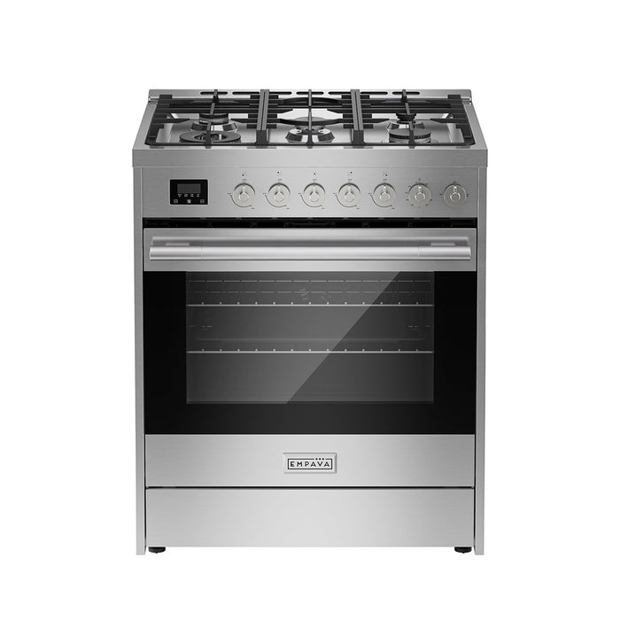 Empava 30 Inch Freestanding Range Gas Cooktop and Oven