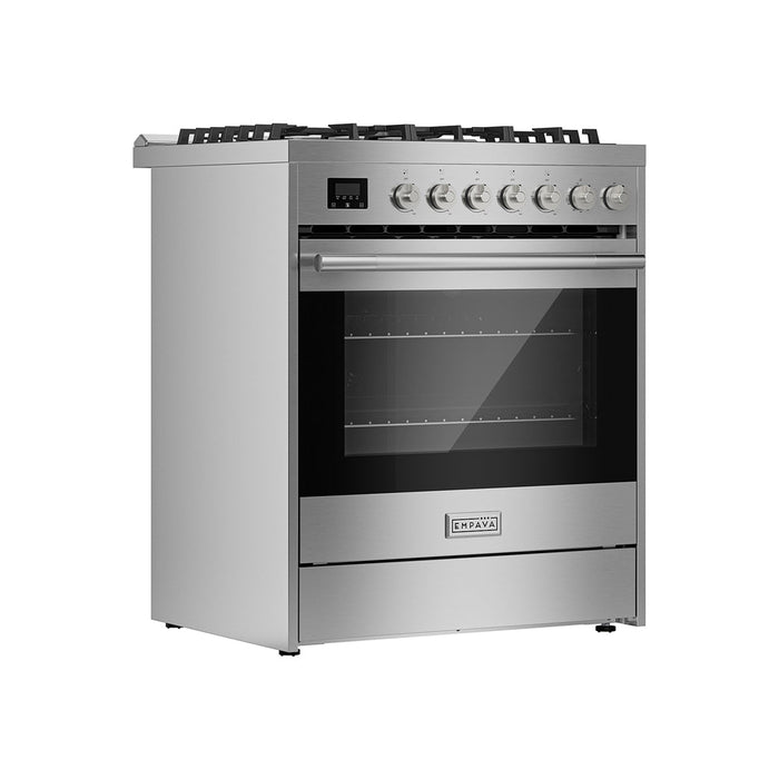 Empava 30 Inch Freestanding Range Gas Cooktop and Oven