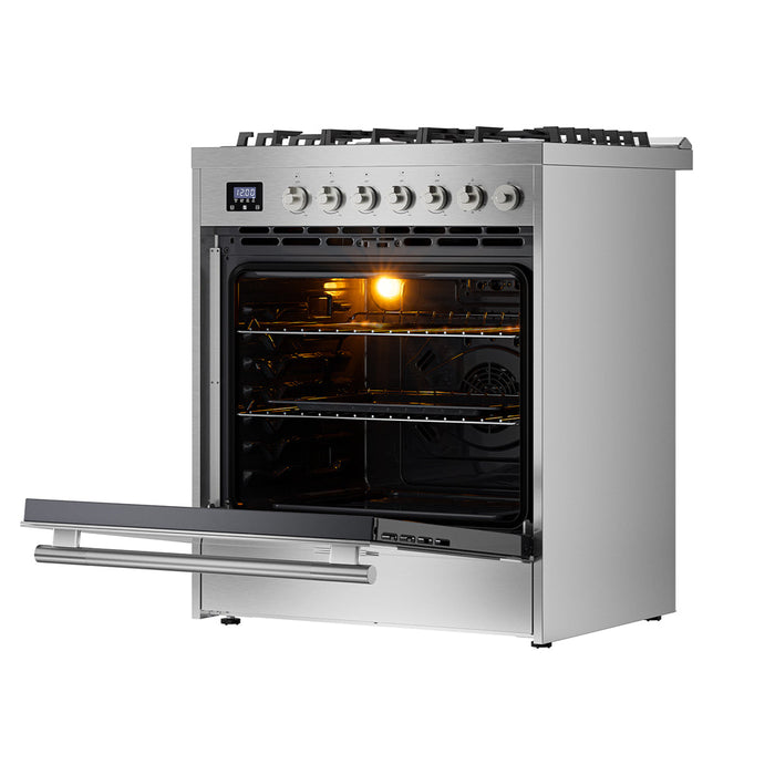 Empava 30 Inch Freestanding Range Gas Cooktop and Oven