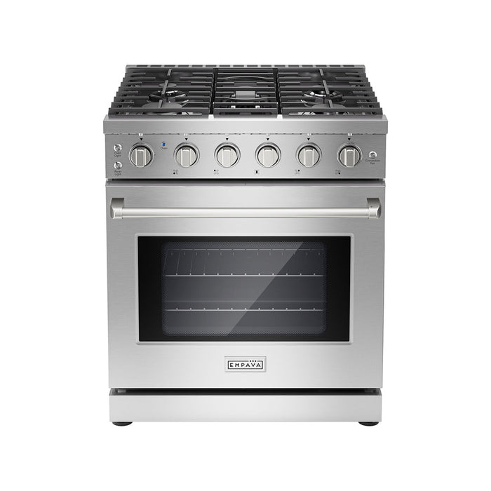 Empava EMPV-30GR10 30 Inch Pro-Style Slide-In Single Oven Gas Range
