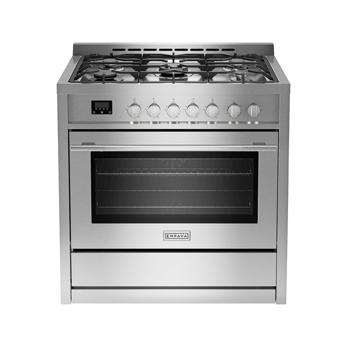 Empava 36 Inch Freestanding Range Gas Cooktop and Oven