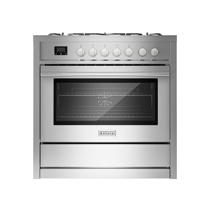 Empava 36 Inch Freestanding Range Gas Cooktop and Oven
