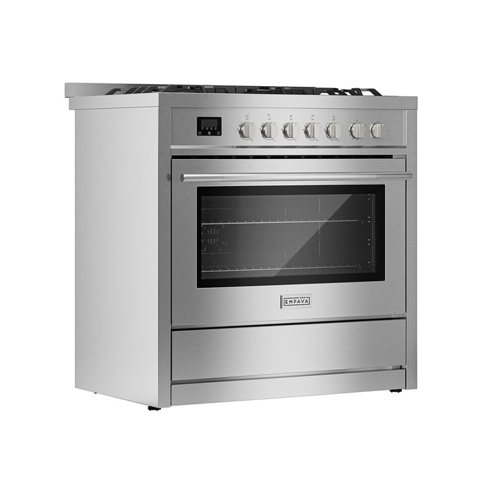 Empava 36 Inch Freestanding Range Gas Cooktop and Oven