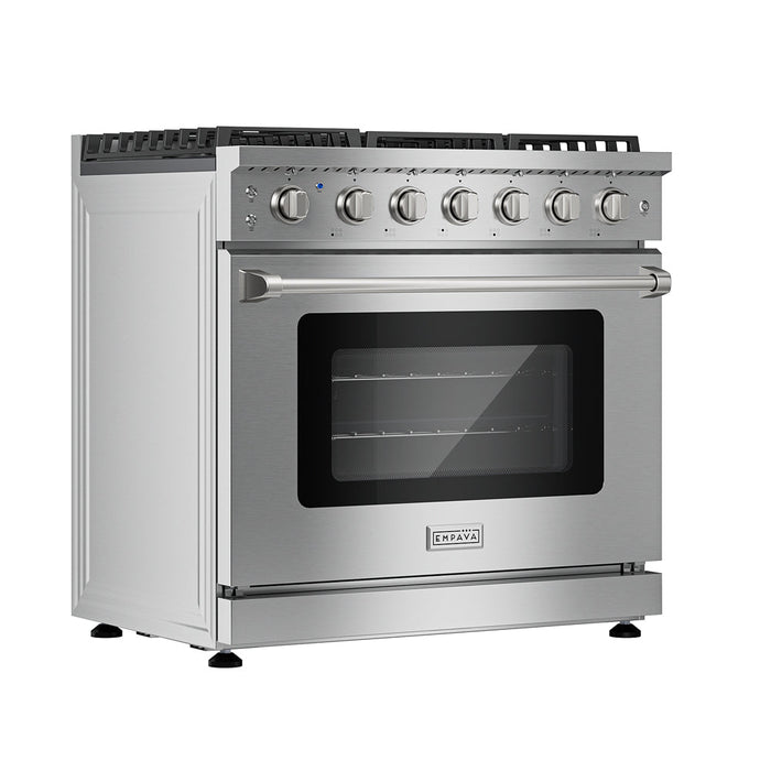 Empava EMPV-36GR11 36 Inch Pro-Style Slide-In Single Oven Gas Range