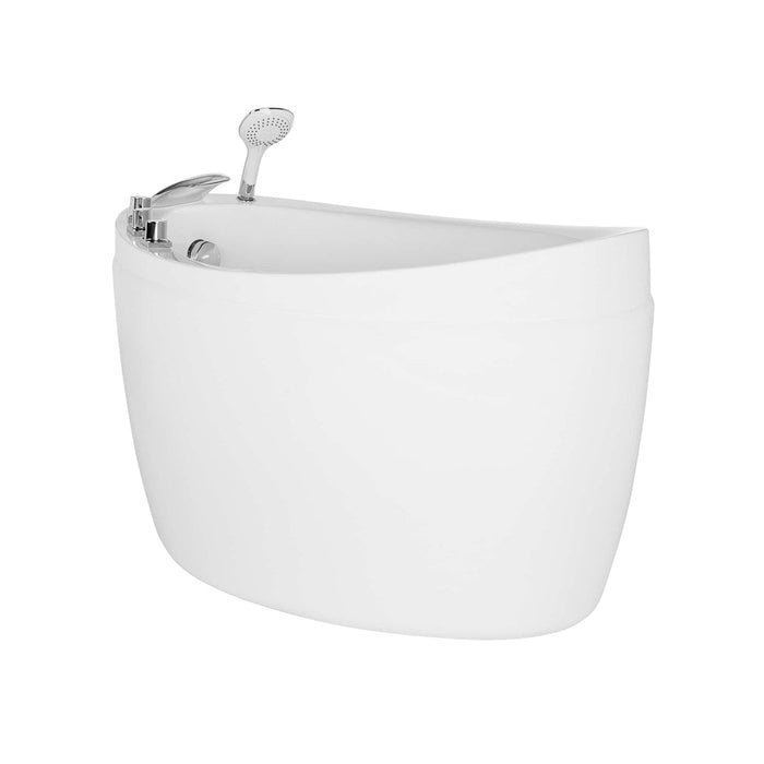 Empava 59 Inch Freestanding Japanese-Style Soaking Tub with Reversible Drain