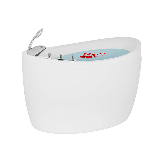 Empava 59 Inch Freestanding Japanese-Style Soaking Tub with Reversible Drain