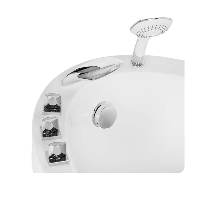 Empava 59 Inch Freestanding Japanese-Style Soaking Tub with Reversible Drain