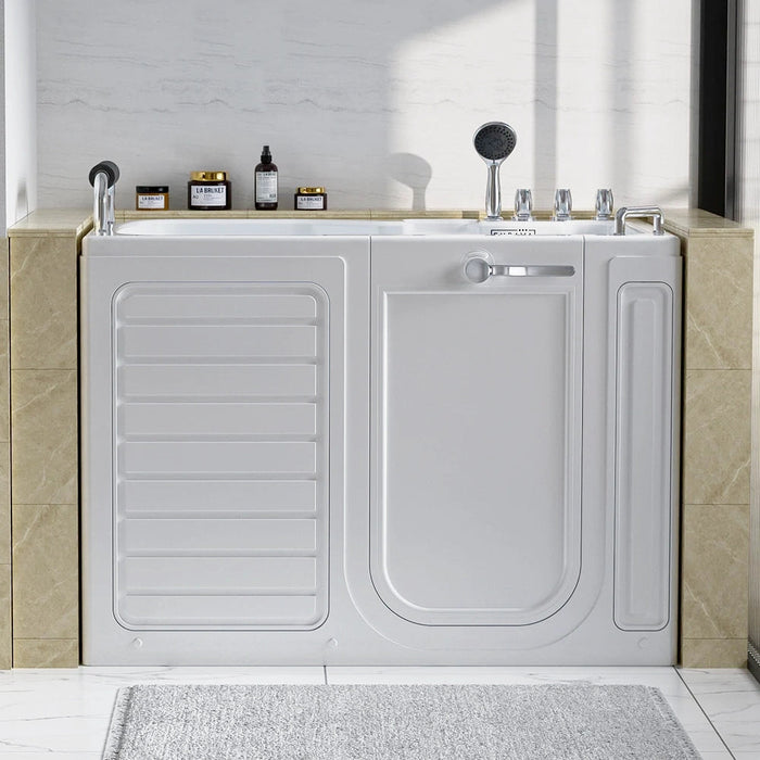 Empava 54 Inch Alcove Soaking Walk-In Tub with Right Drain