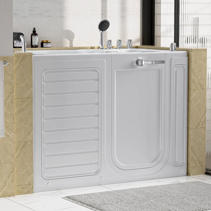 Empava 54 Inch Alcove Soaking Walk-In Tub with Right Drain