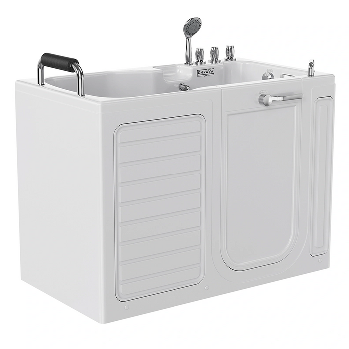 Empava 54 Inch Alcove Soaking Walk-In Tub with Right Drain