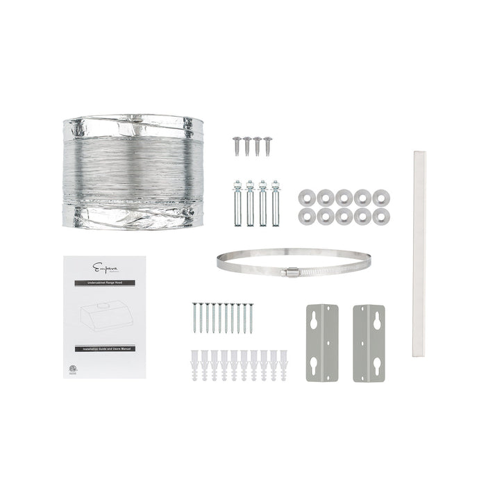Empava EMPV-36RH12 36 Inch 500 CFM Ducted Under Cabinet Range Hood