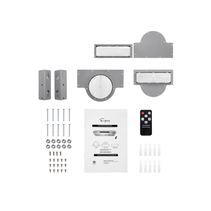 Empava EMPV-36RH14 36 Inch 500 CFM Ducted Under Cabinet Range Hood