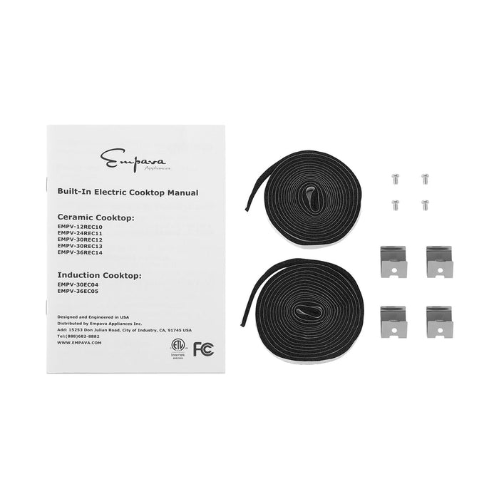 Empava 36 Inch Black Electric Radiant Cooktop