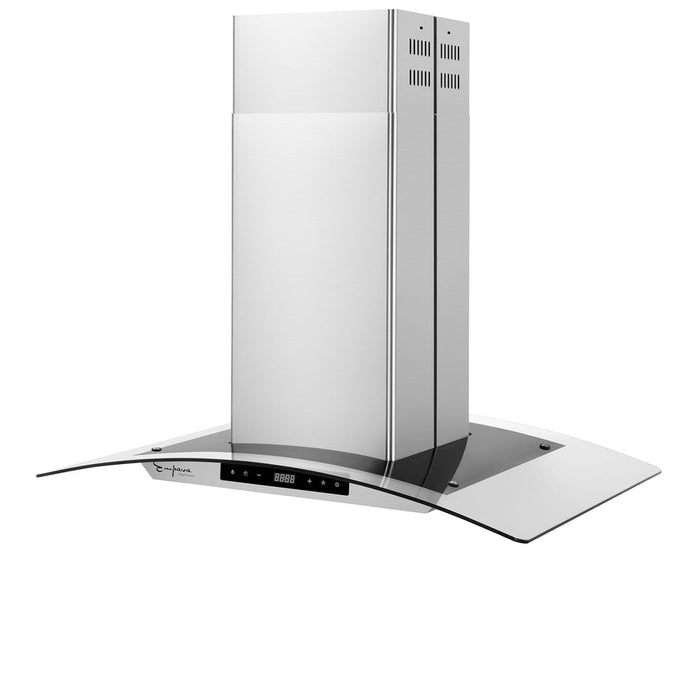Empava 36 Inch 400 CFM Island Wall Mount Ducted Range Hood