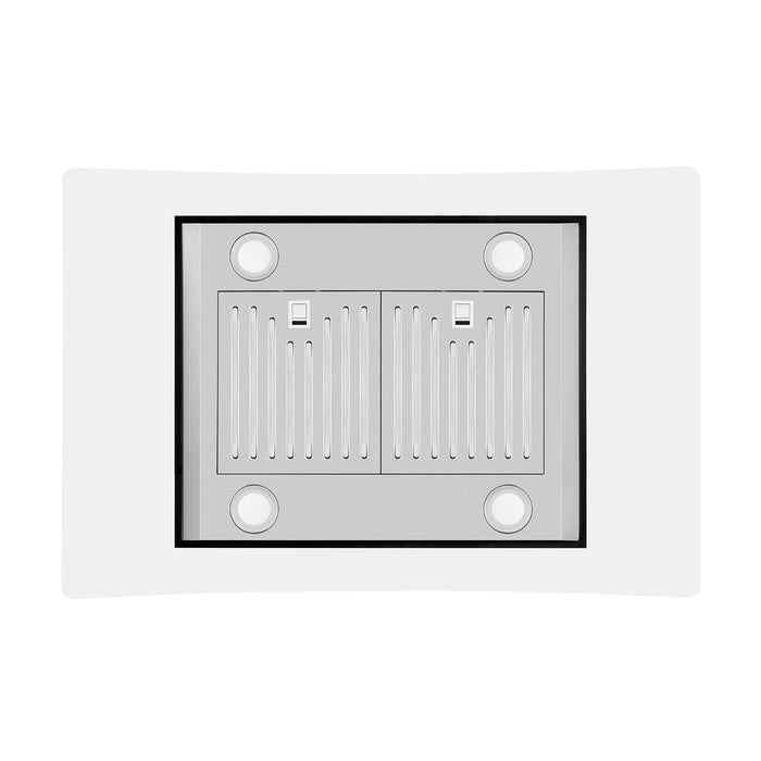 Empava 36 Inch 400 CFM Island Wall Mount Ducted Range Hood