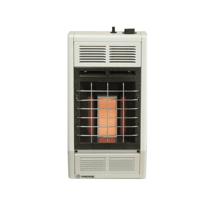 Empire 6,000 BTU 12 Inch Vent Free White Manual Control Gas Infrared Heater