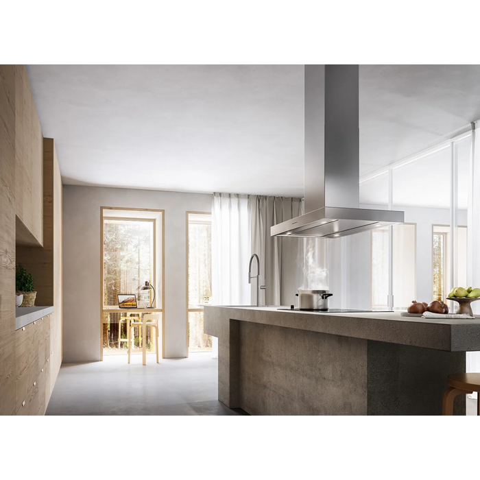 Falmec 36 Inch Plane 500 CFM Island Mount Hood Installed