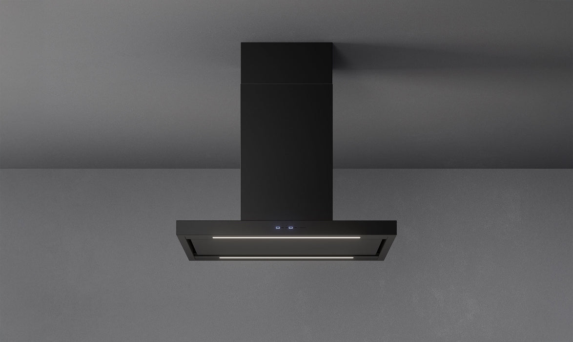 Falmec 48 Inch Plane NRS 600 CFM Island Mount Matte Black Hood Main