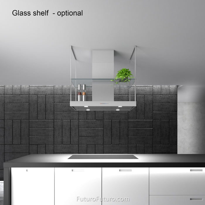 Installed with glass