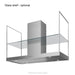 With glass