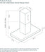 Futuro Futuro 48″ Viale Island Range Hood - Black Dimensions